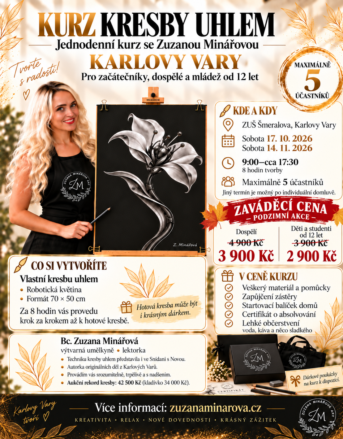 Kurz kresby uhlem pro dospělé