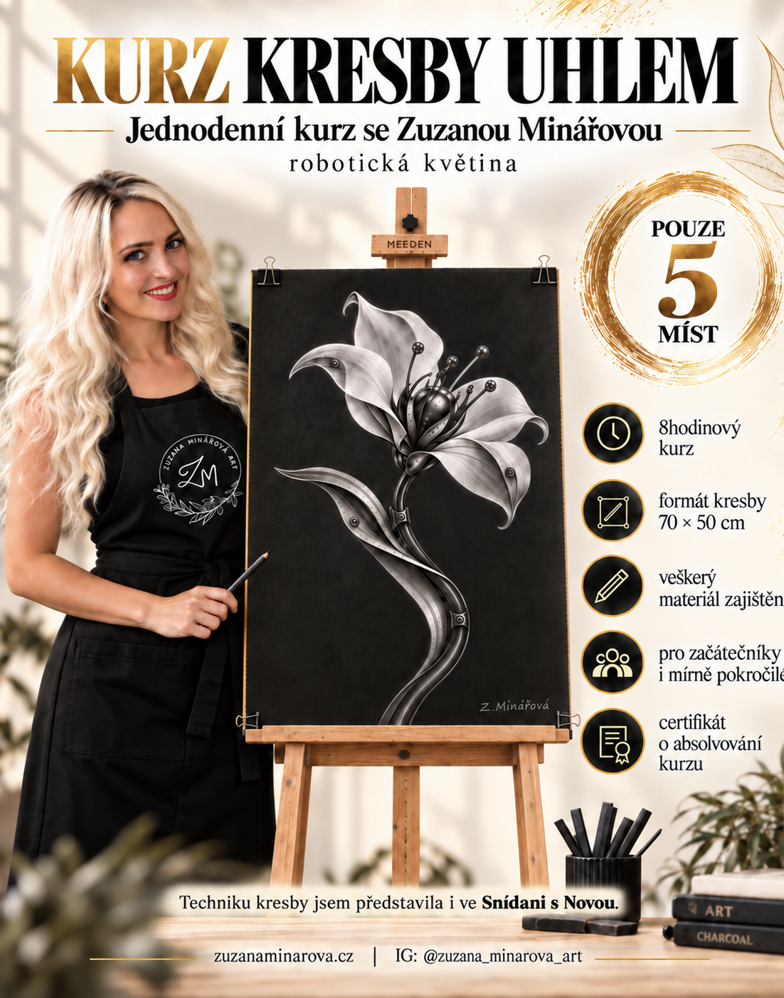Kurz kresby uhlem pro dospělé